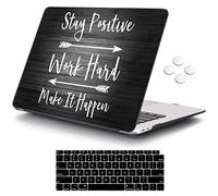 iCasso for MacBook Air 13 Inch Case 2020 M1 A2337 Stay Positive