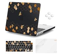 iCasso for MacBook Pro 14 inch Case 2024 2023 2021 Model M4 A3112 A3401 A3185 M3 A2918 A2992 M2 A2779 A2442 M1 Pro/Max, Plastic Hard Shell Case Cover for MacBook Pro 14'' -Honeycomb