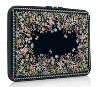 iCasso Laptop case 13 inch for MacBook Air 13-13.6 inch, Cute Laptop Sleeve for MacBook Pro 13 inch 14 inch, Slim Protective Travel Carrying Case Sleeve for 13 inch Chromebook, HP, Dell(Black)