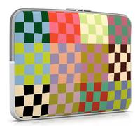 iCasso Laptop Sleeve 13 inch for MacBook Air 13-13.6 inch, Cute Laptop case for MacBook Pro 13 inch 14 inch, Slim Protective Travel Carrying Case Sleeve for 14 inch Chromebook, HP, Dell, Checker