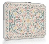 iCasso Laptop Sleeve 13 inch for MacBook Air 13-13.6 inch, Vintage MacBook Neo/Pro 13 inch case, Slim Protective Travel Carrying Case for MacBook Pro 14 inch, Chromebook, HP, Pink Boho Floral