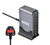iCatchy 600W GaN Fast Charger, 140W PD 3.1 Multi-Port USB-C Desktop Charging Station, Type-C Power Adapter for iPhone, MacBook, Laptop, Tablet & More
