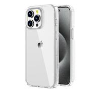 iCatchy Case for iPhone 15 Pro Max 6.7-inch, Non-Yellowing Anti Slip [Military Grade Drop Protection] Shockproof Bumper Cover Scratch Resistant Clear Back (Clear)