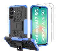 iCatchy Case for Samsung A17 5G / A26 5G, Heavy Duty Hard Tough Dual Layer Hybrid Shockproof Cover Compatible with Galaxy A26 / A17 Phone Case (Blue)