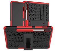 iCatchy Case for Samsung Galaxy Tab S9 (11'' Inch) Heavy Duty Hard Tough Dual Layer Hybrid Shockproof Cover compatible with Samsung Tab S9 (Model: SM-X710/ SM-X716/ SM-X718) Tablet Case (Red)