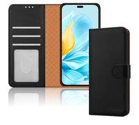 iCatchy for Honor 200 Lite Case Shockproof Leather Wallet Book Flip Card Slots Kickstand Magnetic Closure RFID Blocking Cover for Honor 200 Lite Phone Case (Black)