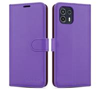 iCatchy For Motorola Edge 20 Lite Case Leather Wallet Book Flip Folio Stand View Magnetic Closure with Card Slots Case for Motorola Moto Edge 20 Lite (Lilac)