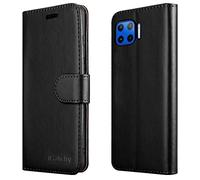 iCatchy For Motorola Moto G 5G Plus Case Leather Wallet Book Flip Folio Stand View Cover Pouch for Motorola Moto G 5G Plus (Black)