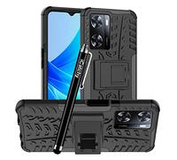iCatchy for Oppo A77 4G Case, Heavy Duty Hard Tough Dual Layer Hybrid Shockproof Cover compatible For Oppo A77 4G Phone Case (Black)