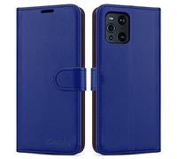 iCatchy For OPPO Find X3 Pro 5G Case Leather Wallet Book Flip Folio Stand View Cover Pouch for OPPO Find X3 Pro 5G (Blue)