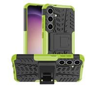 iCatchy for Samsung Galaxy S24 Case, Heavy Duty Hard Tough Dual Layer Hybrid Shockproof Cover compatible For Galaxy S24 Case (Green)
