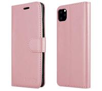 ICatchy iPhone 11 Pro Wallet Case Leather Flip Folio Phone Cover Card Slots Magnetic Stand Slim Protective Design (Rose gold)