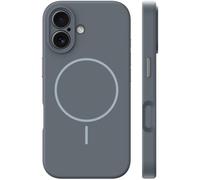 iCatchy Magnetic Case for iphone Compatible with MagSafe, Silicone Phone Case with Soft Touch Grip, Shock-Absorbing Protection, Camera Lens Protection, Slim Protective Cover (Grey)