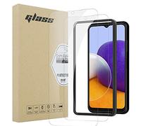 iCatchy Samsung GALAXY A22 5G Premium Tempered Glass Easy Installation Full Coverage Screen Protector Anti-Scratch 9H Hardness Bubble-Free High Transparency (Pack 2)