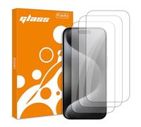 iCatchy Screen Protector for iPhone 15 Plus/iPhone 15 Pro Max 6.7-Inch, Scratch Resistant HD Clear Tempered Glass Film (3-Pack)