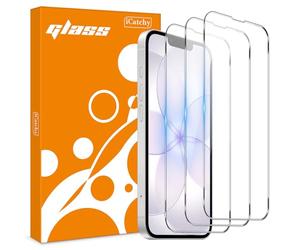 iCatchy Screen Protector for iPhone 17e / 16e / 14/13 (6.1 inch) - 3 Pack Tempered Glass, Anti Scratch, HD Clear, Bubble Free, Case Friendly