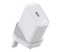 iCatchy USB C Wall Charger Plug - White, 20W, USB C Wall Charger Plug Fast Charging Power Port Compatible with Samsung Galaxy A15 / A05s / A25 / A35 / A55 iPhone 15/15 Pro/15 Pro