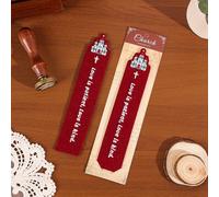 icceemee Churches Theme Felt Bookmarks with Bookmarks for Women, Writers, Readers Durable Book Markers Book Accessories Unique Gifts for Men, Women