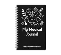 icceemee Medication Log Book Daily Medicine, Pills, Drug, Prescription, Medications and Reaction Tracking Record Journal Logbook - Wire-O, 114 Pages, 8.5'' x5.6''