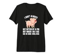 ICD-10 Code W55.41XA Humor Medical Coding Medics Coder Premium T-Shirt