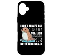 ICD-10 Code W56.12 Humor Medical Coding Medics Health Coder Case for iPhone 16 Plus