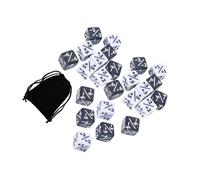 ICDKOYK 24pcs Polyhedral RPG DIY Dices Set To Learning Skills While Enjoying Fun Board Games D6 Teaching Math Dices Set Role Play Party Favors Track Numbers Polyhedral RPG DIY Board Game Accessory