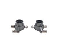 ICDKOYK 2pcs/set Aluminium Alloy Upgrade Rear Steering Hub Carrier For 1/28 Wltoys K969 RC Car Metal Rear Steering Hub Carrier, titanium