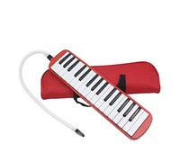 ICDKOYK 32 Keys Melodic Professional Musical Keyboard Music Instrument Portable Piano Harmonica Playing Keyboards with Mouthpiece, Red