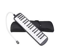 ICDKOYK 32 Keys Melodic Professional Musical Keyboard Music Instrument Portable Piano Harmonica Playing Keyboards with Mouthpiece, Black