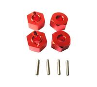 ICDKOYK 4pcs/set 5MM Aluminum Alloy Wheel Adapter Mount For 1/10 AXIAL SCX10 5MM Aluminum Alloy Wheel Adapter Mount, Red