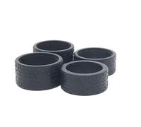 ICDKOYK 4pieces 22mm 22.5mm Rubber Tire Compatible With 1/28 Wltoys K969 Rubber Wheel Pattern Racing Tires Upgrade Modified, black