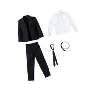 ICDKOYK 8 1/6 Scale Jacket Pants Set with Tie Enhances 12 Inch Doll Collecting Experience with Unique Fashion Elements 1/6 Scale Male Top Coat with Pants Uniform Outfit
