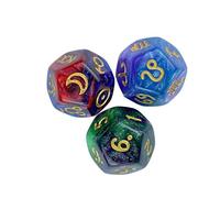ICDKOYK Acrylic Constellation Dice Astrology Dice Role Play Game D12 Board Game Props Fun Option For Tabletop Gamers And Creative Gatherings Party Board Props 12 Sided Acrylic, Style A