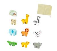 ICDKOYK Animal Stacking Blocks Interactive Learning Game Kids Build Stacks Of Fun While Improving Color Perception And Problem Solving Sorting Stacking Toys Building Blocks Stacker