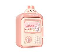 ICDKOYK Attractive Electronic Piggy Bank Toys Saving Money Techniques With Auto Roll In Cash Saving Bank Teenagers Electronic Piggy For Kids Toy ATM Money, Pink, 14.5x11.5x25cm