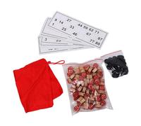 ICDKOYK Bingo Lotto Game Set Russian Lotto Board Games Promote Learning Logical Thinking Suitable For Children Adults All Ages Russian Bingo Games Chessboard Game