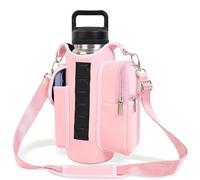 ICDKOYK Brown Brown Bag With Strap Ic Bag Company Built-in Ic Water Bottle Holder Featuring Two Side Accessory Pockets Icolor, pink