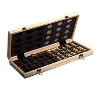 ICDKOYK Chess Set Travel Board Games Foldable For Road Trips Picnics Or Home Entertainment Enjoy Anytime Observation And Imagination. Portable Pocket Wood Chess Board Educational Game