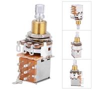 ICDKOYK Control Switch Potentiometer Upgrade Guitar Potentiometer Split Shaft Audio Tone Control Excellent For Most Guitar Split Shaft Pots Audio Tone, Silver A500K, 50x24x17mm