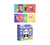 ICDKOYK Craft Kits Fostering Hand Brain Coordination In Children Through Fun Activities Diverse Patterns Childrens Manual Three-dimensional Origami, animal theme, 14x14cm