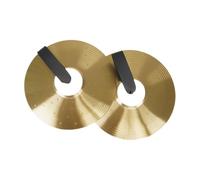 ICDKOYK Cymbal Alloy Hand Cymbals Band Cymbals Performance Rhythm Beat Percussion Instrument Experience And Professionals. Are Versatile And Can Be In Various Musical Environments, Golden, 250mm