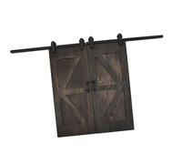 ICDKOYK DollHouse Miniature Door Wooden Furniture Vintage Black Craft Model Room Accessory Can Not Only Retro Barn Mini Doll House Door Wooden Furniture Model Craft