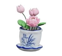ICDKOYK Dollhouse Vase Miniature Plant Decoration For Dolls House Landscape Creating Fun Playscapes For Kids Nice Birthday For Kids Boys Who Like Dollhouse Play