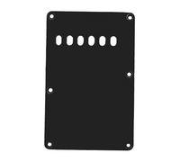 ICDKOYK Durable Electric Guitar Pickguard Tremolo Backplate With Six Oval Holes For String Functionality Sturdy 6 Holes Guitar Tremolo Cavity Cover Back Plate, Black