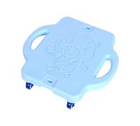 ICDKOYK Floor Board With Handle For Kids With Rollers Heavy Duty Indoor Play Scooter Rocker Training Equipment Fun Exercise Tool Sport Flat Scooter For Kids Children Gym Indoor, Blue, 40x43x11cm