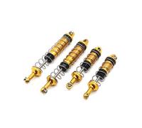 ICDKOYK Front Rear Shock Absorber Damper 0016 0017 For 1/12 WLtoys 12428 12423 CNC Machined Front Rear Shock Absorber Damper, Golden Shocks Kit