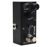 ICDKOYK Guitar Effect Pedal Compact Lightweight Bass Pedal With 9V DC Easy To Carry LED Light Parts And Metal Shell Guitar Mini With Metal Shell Portable, for Ultimate Drive, 92x42x53mm