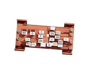 ICDKOYK Guitar Trainer Guitar Learning Tools Simplified Playing Automatic Conversion Protects Fingers Enjoy Effortless Music Folk Learning Assisted Attachment, Brown