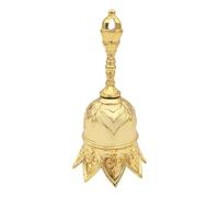 ICDKOYK Hand Cranked Telephone Bell For Loud And Clear Ringing Prayer Bells Alloy Brass Hand Cranked Telephone Bell Bell, golden