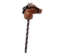 ICDKOYK Handcrafted Hobby Horse On Stick For Kids Features Balance Skills Development While Encouraging Active Play Plush Hobby Horse Stick Toy With Sound Effects , dark brown , 2